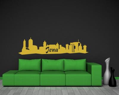 Wandsticker Jena Skyline - Ansicht 3