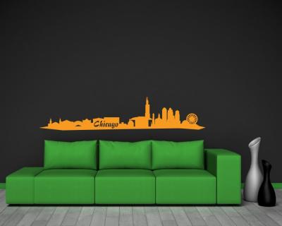 Wandsticker Chicago Skyline - Ansicht 3