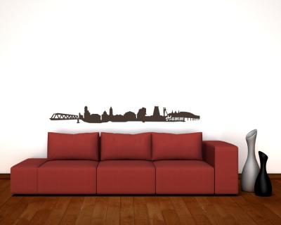 Wandsticker Hamm Skyline - Ansicht 3