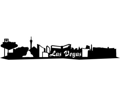 Wandsticker Las Vegas Skyline - Ansicht 1