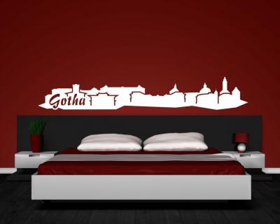 Wandsticker Gotha Skyline - Ansicht 3