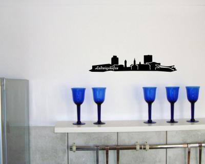 Wandsticker Ludwigshafen Skyline