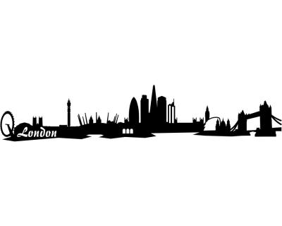 Wandsticker London Skyline - Ansicht 1