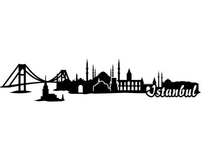 Wandsticker Istanbul Skyline - Ansicht 1