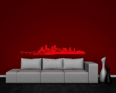 Wandsticker Miami Skyline - Ansicht 3