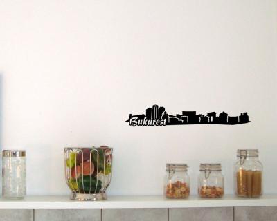 Wandsticker Bukarest Skyline Sonderangebot