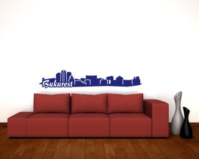Wandsticker Bukarest Skyline - Ansicht 3