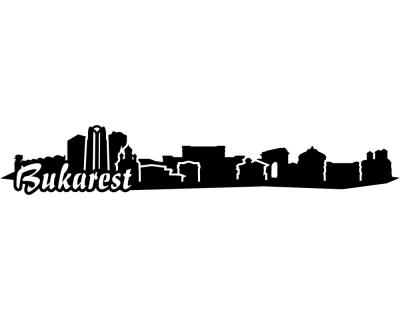 Wandsticker Bukarest Skyline Sonderangebot