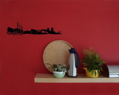 Wandsticker Wolfsburg Skyline