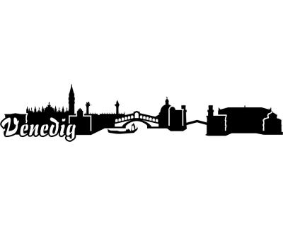 Wandsticker Venedig Skyline - Ansicht 1