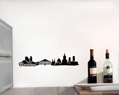 Wandsticker Warschau Skyline Sonderangebot