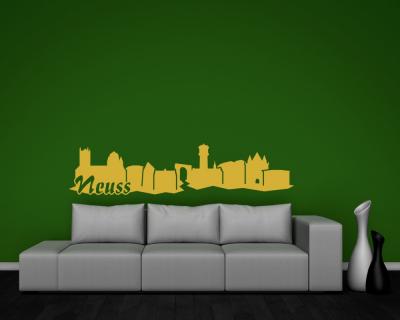Wandsticker Neuss Skyline Sonderangebot