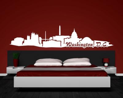 Wandsticker Washington, D.C. Skyline - Ansicht 3