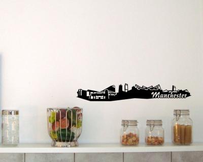 Wandsticker Manchester Skyline