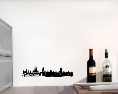 Wandsticker Barcelona Skyline