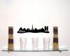 Wandsticker Paris Skyline schwarz 30x8,3cm Sonderangebot