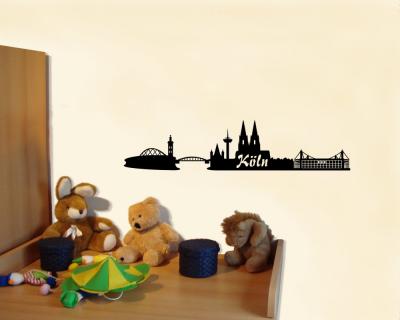 Wandtattoo Kln + Stadion Skyline 30x6,6cm