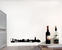 Wandtattoo Ulm Skyline schwarz 30x6cm