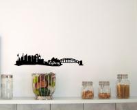 Wandtattoo Sydney Skyline schwarz 30x5,4cm