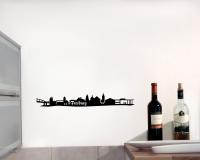 Wandtattoo Freiburg Skyline schwarz 30x4,3cm