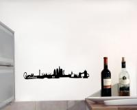 Wandtattoo London Skyline schwarz 30x6cm