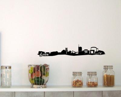 Wandtattoo Essen Skyline 30x5,4cm Sonderangebot