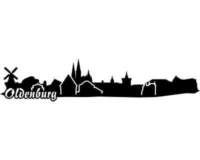 Wandtattoo Oldenburg Skyline 30x6,3cm - Ansicht 1