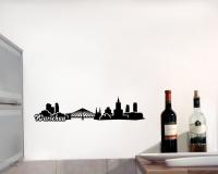 Wandtattoo Warschau Skyline 30x6,8cm