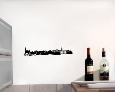 Wandtattoo Weimar Skyline 30x5,7cm