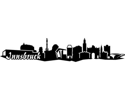 Wandtattoo Innsbruck Skyline 30x5,7cm - Ansicht 1