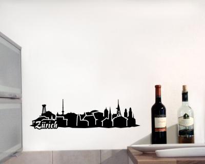 Wandtattoo Zrich Skyline 30x8,2cm