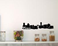 Wandtattoo Neuss Skyline 30x6,9cm