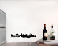 Wandtattoo Barcelona Skyline 30x6cm