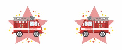 Spardose mit dem Motiv Feuerwehrauto - Ansicht 2