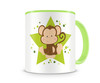 Tasse mit einem Affen als Motiv Tasse