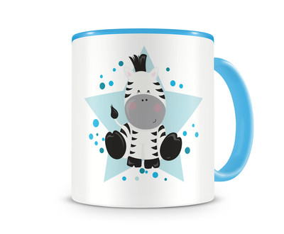 Tasse mit einem Zebra als Motiv