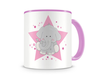 Tasse mit einem Elefant als Motiv