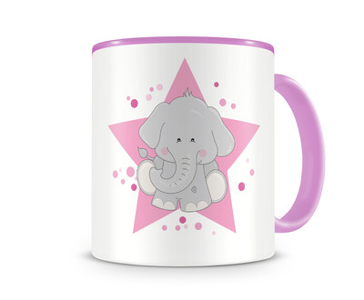 Tasse mit einem Elefant als Motiv Tasse