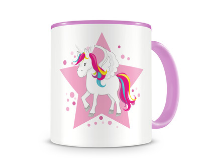 Tasse mit einem groen Einhorn als Motiv