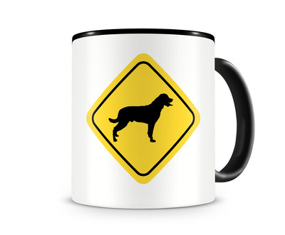 Tasse mit dem Motiv Rottweiler Warnschild