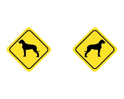Tasse mit dem Motiv Deutsche Dogge Warnschild - Ansicht 2