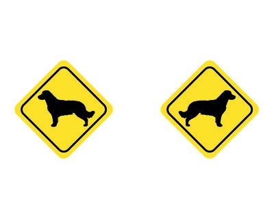 Tasse mit dem Motiv Golden Retriever Warnschild - Ansicht 2