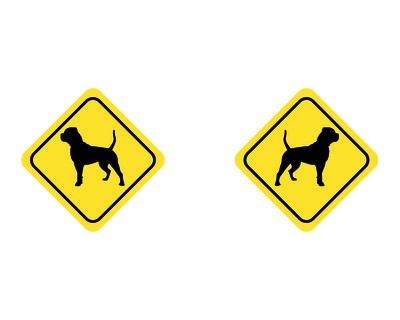 Tasse mit dem Motiv American Bulldog Warnschild - Ansicht 2