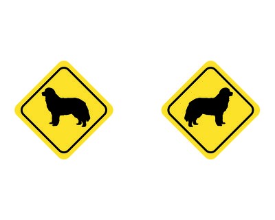Tasse mit dem Motiv Berner Sennenhund Warnschild - Ansicht 2