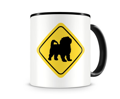 Tasse mit dem Motiv Shih-Tzu Warnschild