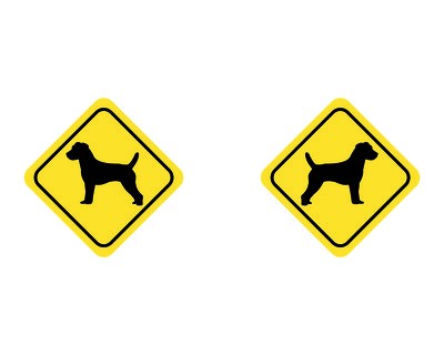 Tasse mit dem Motiv Parson Russell Terrier Warnschild - Ansicht 2