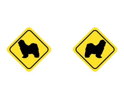Tasse mit dem Motiv Tibet Terrier Warnschild - Ansicht 2