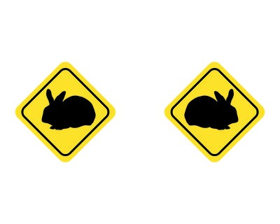 Tasse mit dem Motiv Hasen Warnschild - Ansicht 2