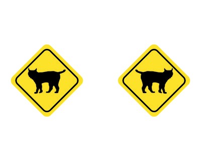 Tasse mit dem Motiv Luchs Warnschild - Ansicht 2