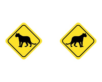 Tasse mit dem Motiv Panther Warnschild - Ansicht 2